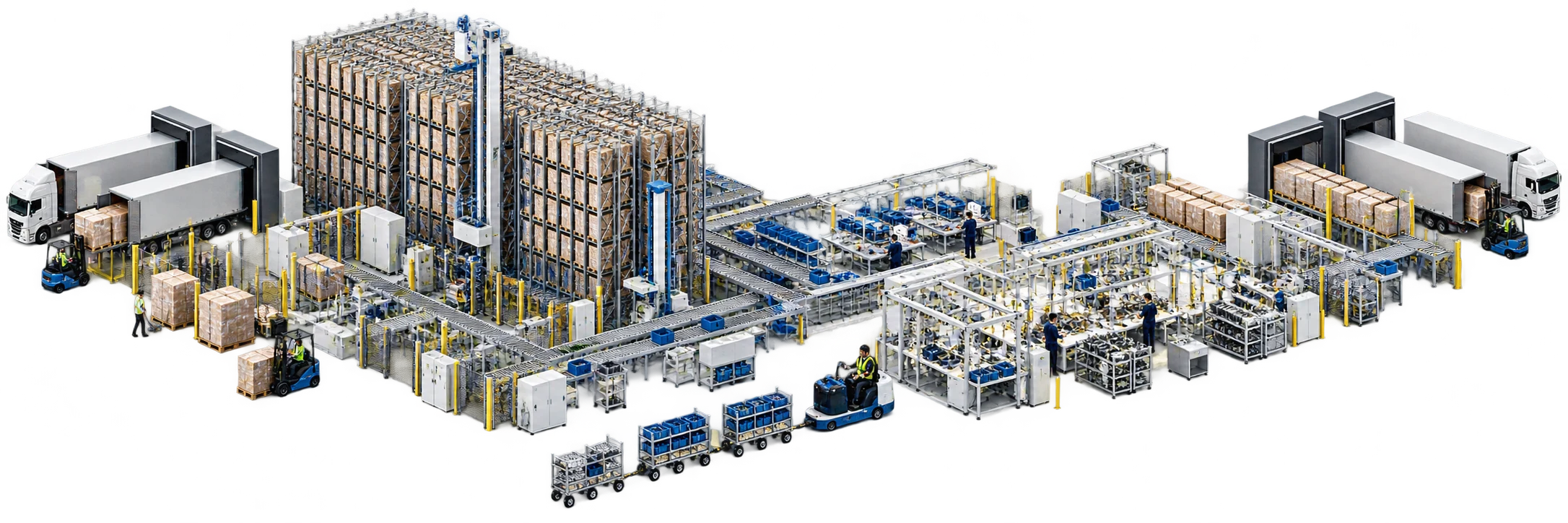 Technische Gesamtdarstellung der Handlungsfelder für supply chain logistik