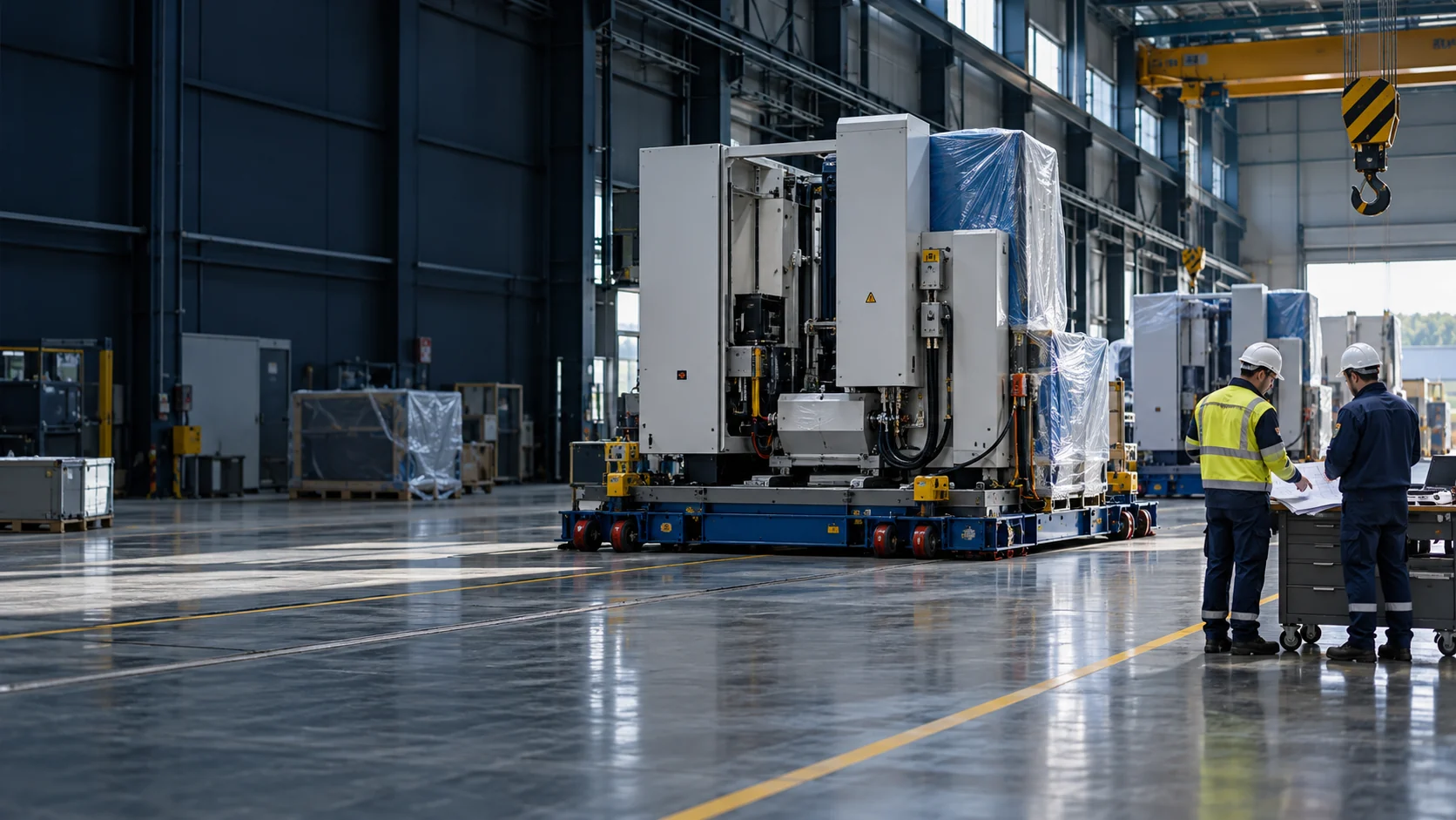 Vorbereitung einer industriellen Fertigungslinie